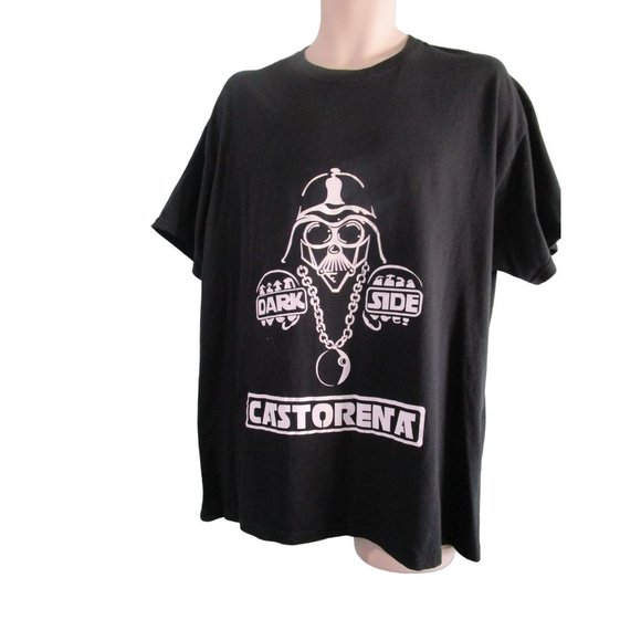 Darth Vader Dark Side Castorena T Shirt XL Gildan Cotton Made in Nicaragua EUC - Picture 6 of 9